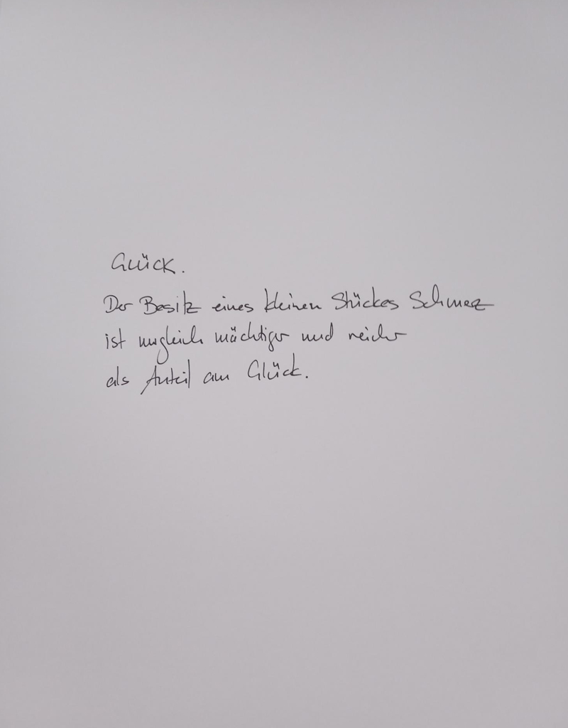 Glück. Die Worte zum Gemälde