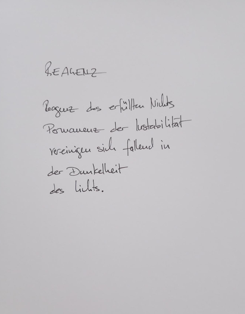 Reagenz. Die Worte zum Gemälde.