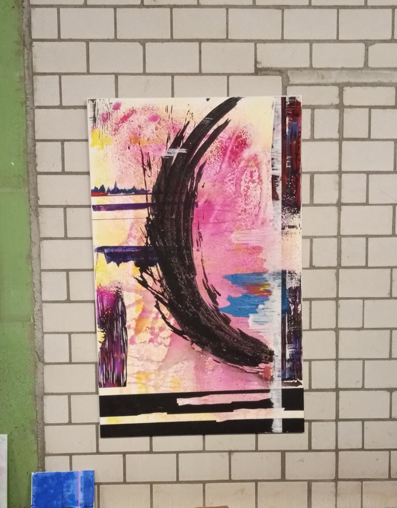 Rückseite. 100x160cm Acryl auf Leinwand